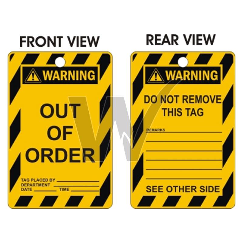 Warning Tags - Out Of Order