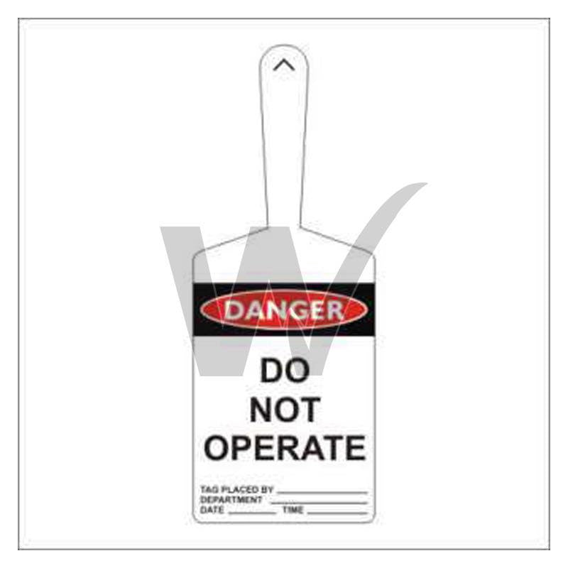 Self Locking Tag - Do Not Operate