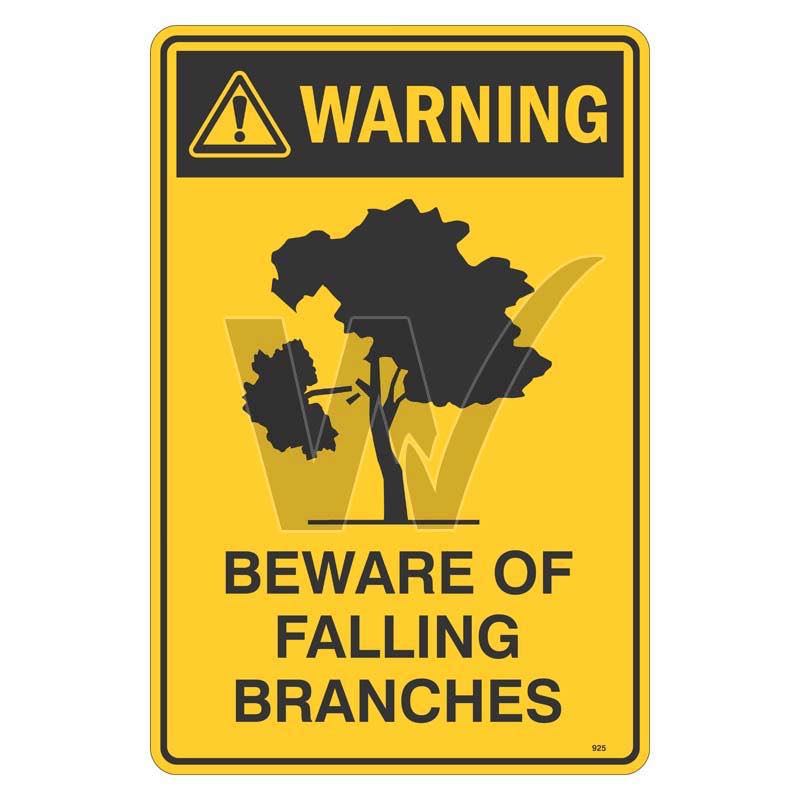 Warning Sign - Beware Of Falling Branches